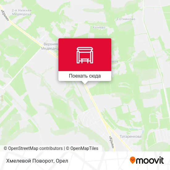 Карта Хмелевой Поворот