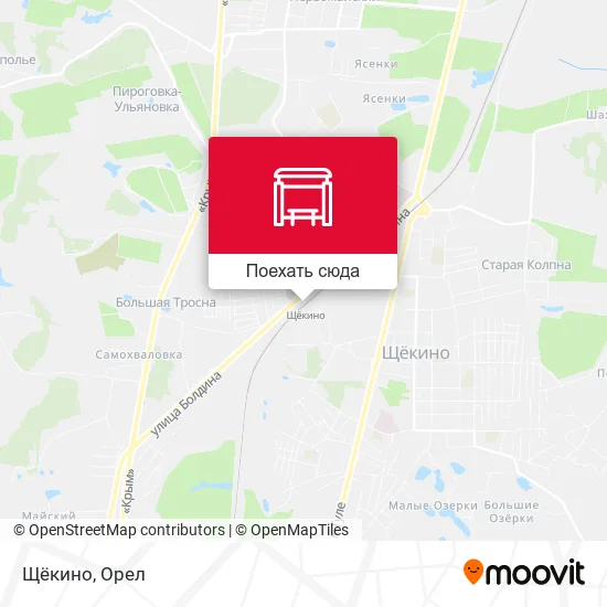Карта Щёкино