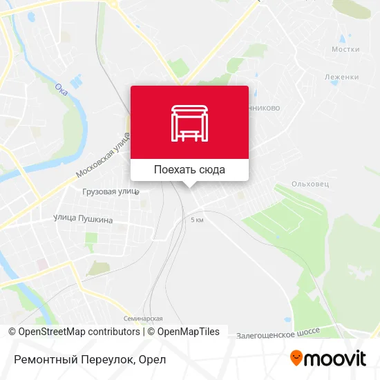 Карта Ремонтный Переулок