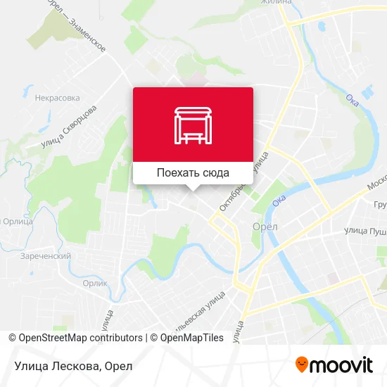 Карта Улица Лескова