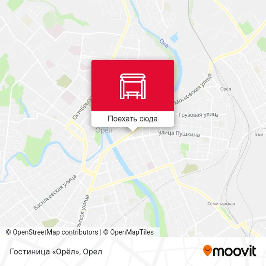 Карта Гостиница «Орёл»