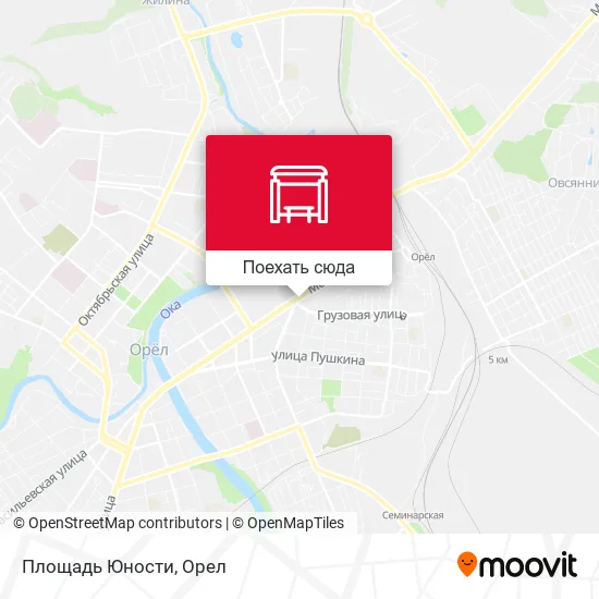Карта Площадь Юности