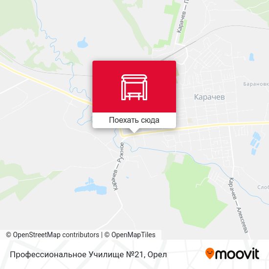 Карта Профессиональное Училище №21