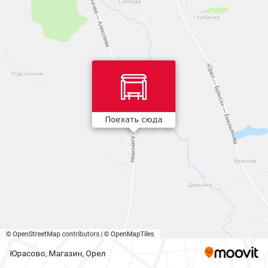 Карта Юрасово, Магазин