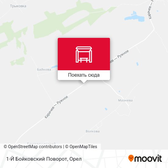 Карта 1-Й Бойковский Поворот