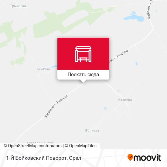 Карта 1-Й Бойковский Поворот