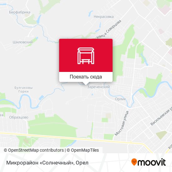 Карта Микрорайон «Солнечный»