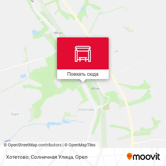 Карта Хотетово, Солнечная Улица