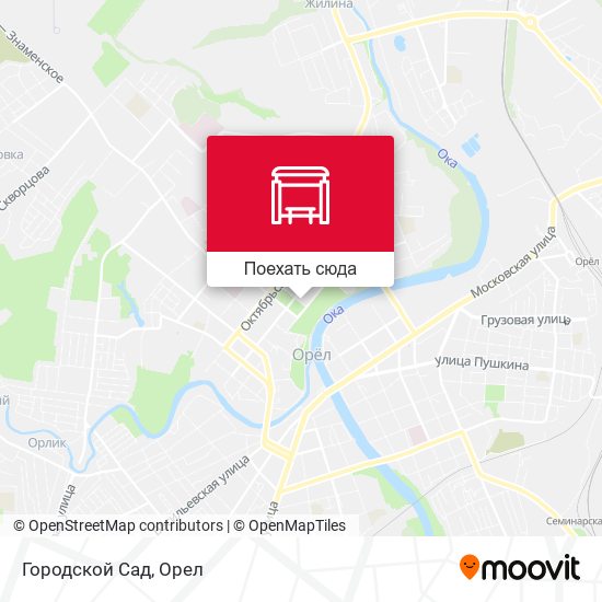 Карта Городской Сад