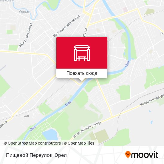 Карта Пищевой Переулок
