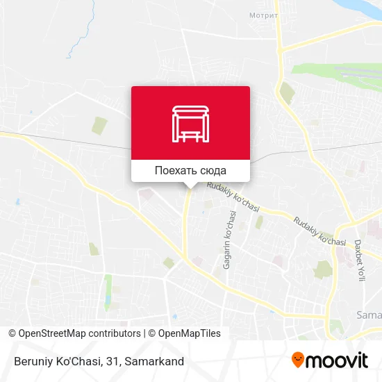 Карта Beruniy Ko'Chasi, 31