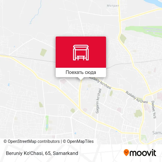 Карта Beruniy Ko'Chasi, 65