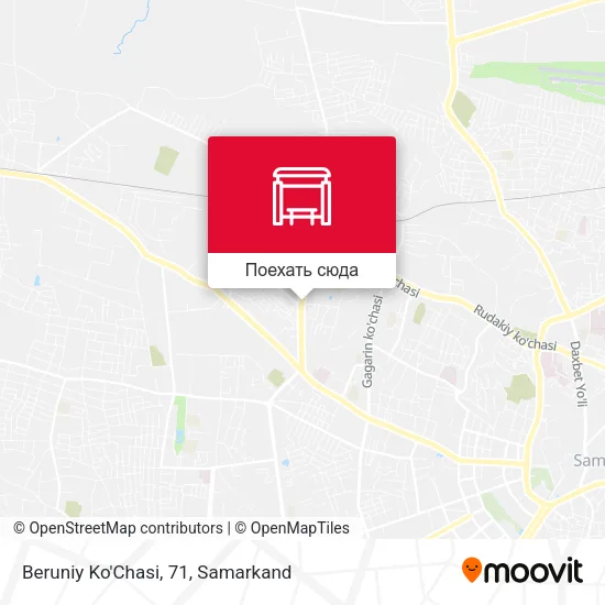 Карта Beruniy Ko'Chasi, 71