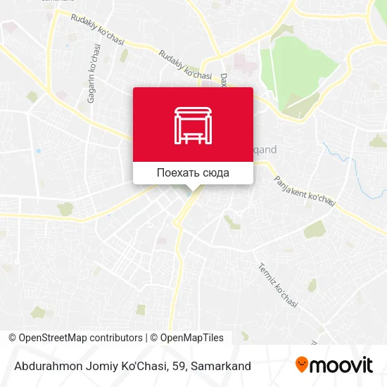 Карта Abdurahmon Jomiy Ko'Chasi, 59