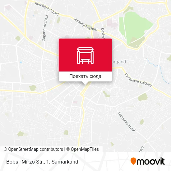 Карта Bobur Mirzo Str., 1
