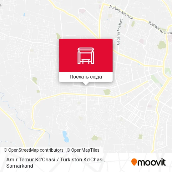 Карта Amir Temur Ko'Chasi / Turkiston Ko'Chasi