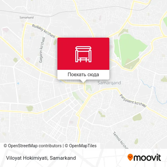 Карта Viloyat Hokimiyati
