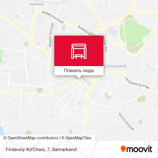 Карта Firdavsiy Ko'Chasi, 7