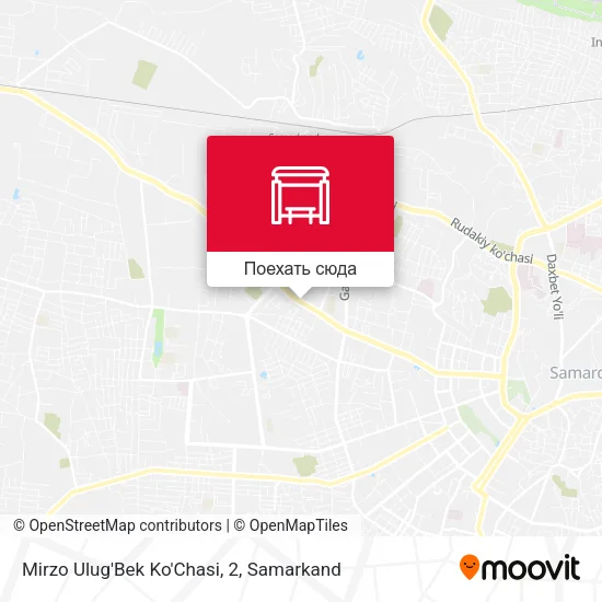 Карта Mirzo Ulug'Bek Ko'Chasi, 2