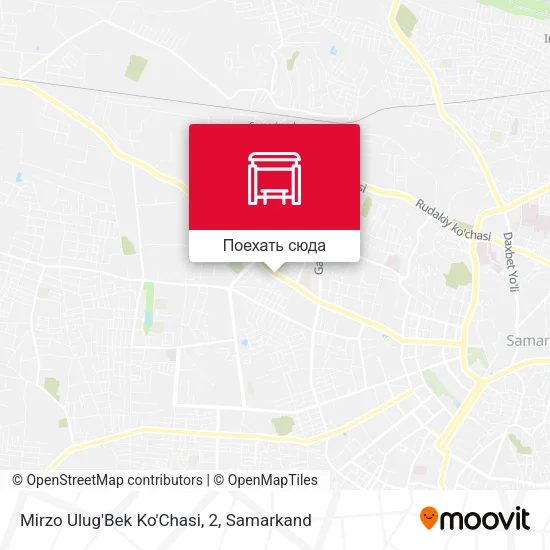 Карта Mirzo Ulug'Bek Ko'Chasi, 2