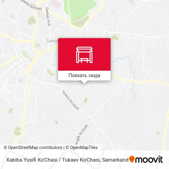 Карта Xabiba Yusifi Ko'Chasi / Tukaev Ko'Chasi