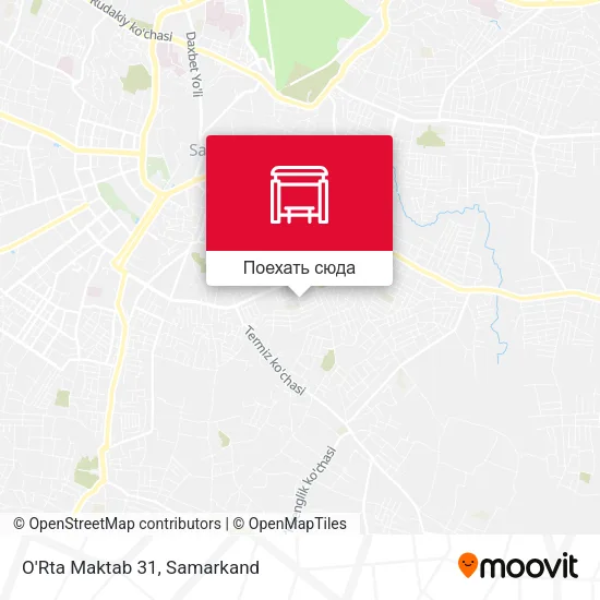 Карта O'Rta Maktab 31