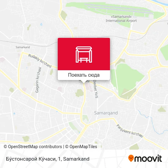 Карта Бўстонсарой Кўчаси, 1