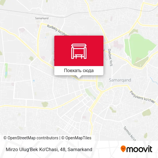 Карта Mirzo Ulug'Bek Ko'Chasi, 48