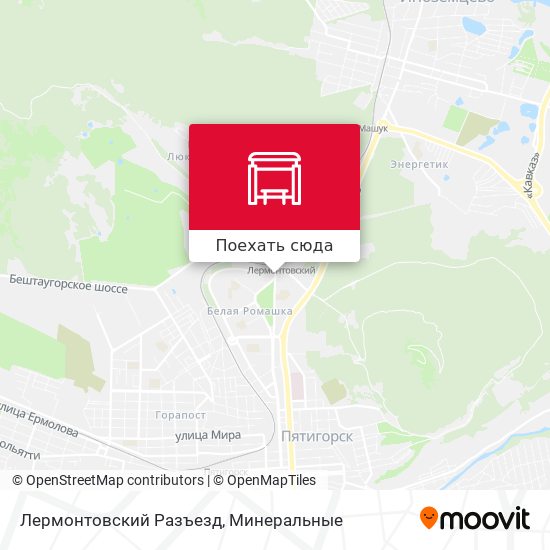 Карта Лермонтовский Разъезд