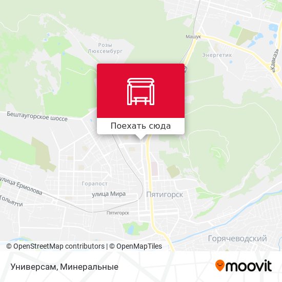 Карта Универсам