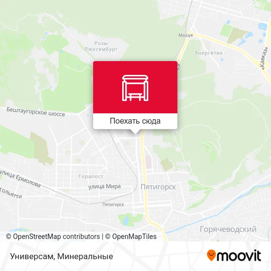 Карта Универсам
