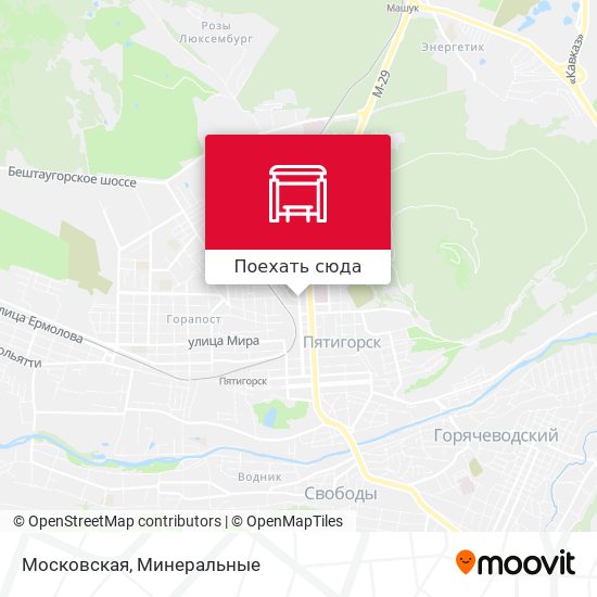 Карта Московская