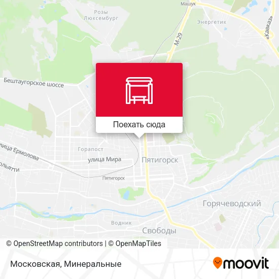 Карта Московская