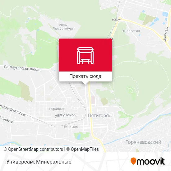 Карта Универсам