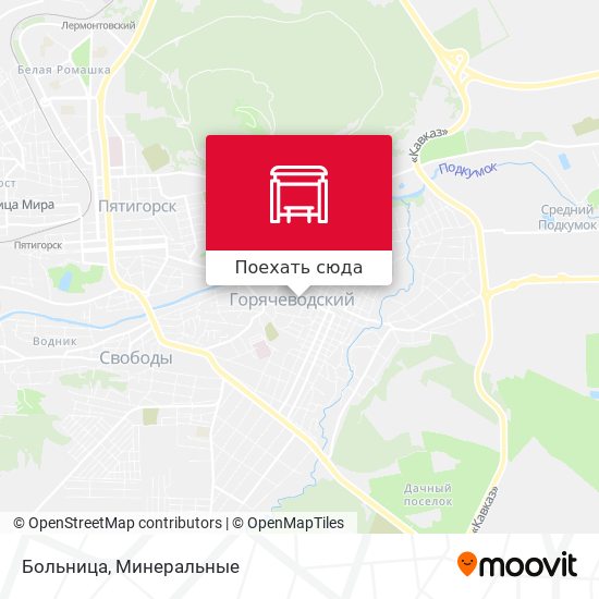 Карта Больница