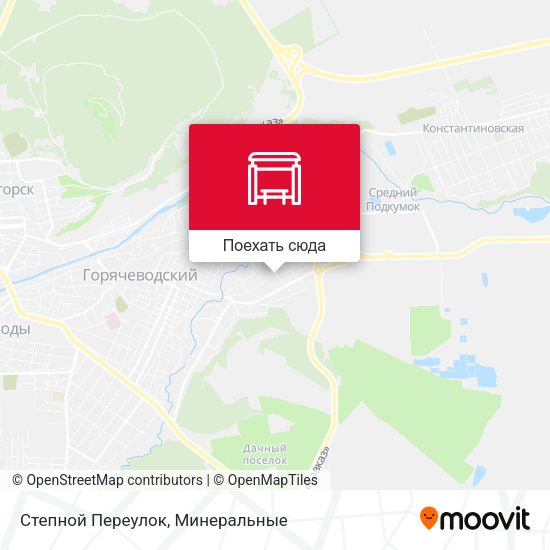 Карта Степной Переулок