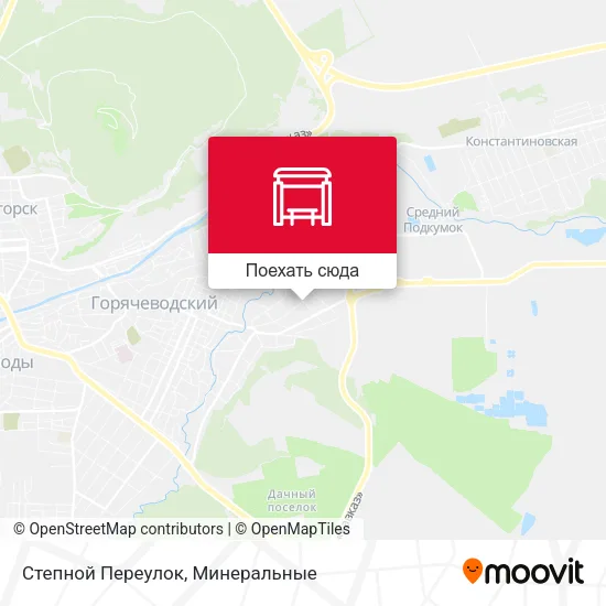 Карта Степной Переулок