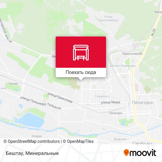 Карта Бештау