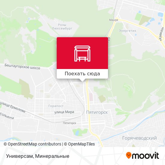 Карта Универсам