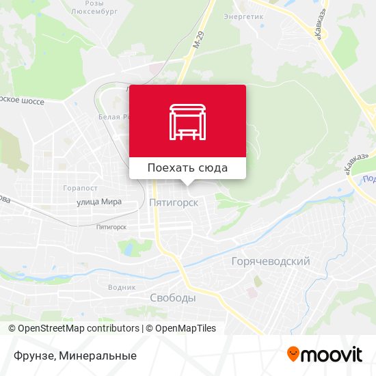 Карта Фрунзе