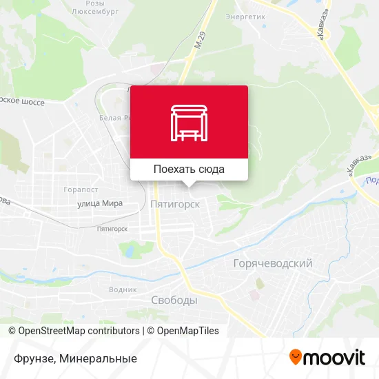 Карта Фрунзе