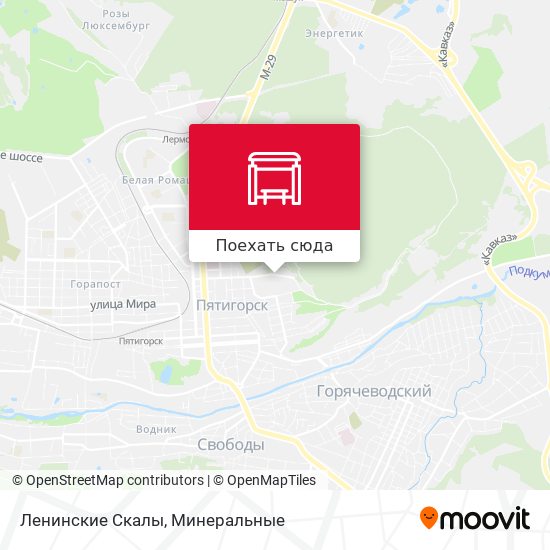 Карта Ленинские Скалы
