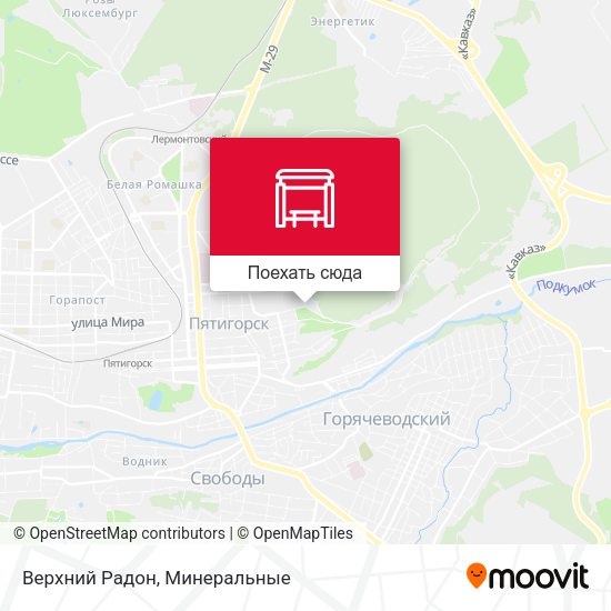 Карта Верхний Радон