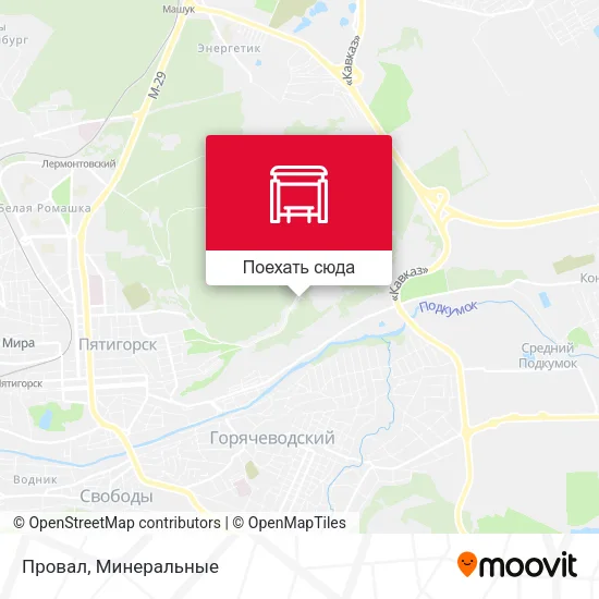 Карта Провал