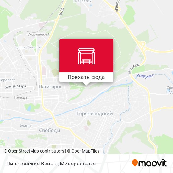 Карта Пироговские Ванны