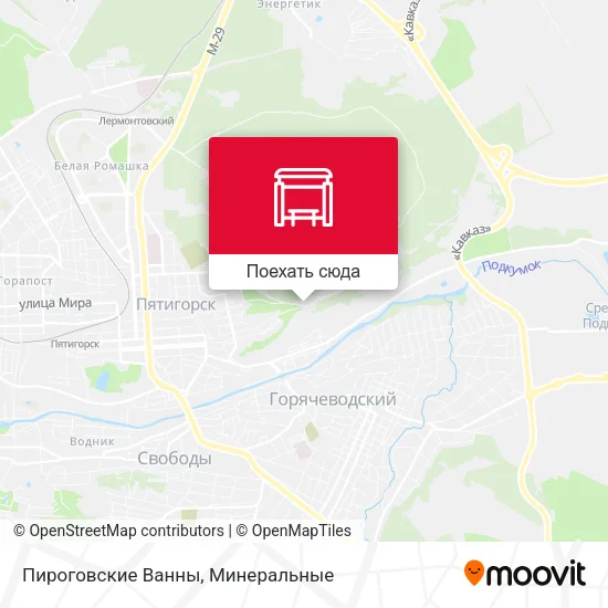 Карта Пироговские Ванны