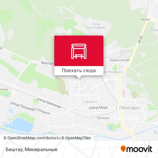 Карта Бештау