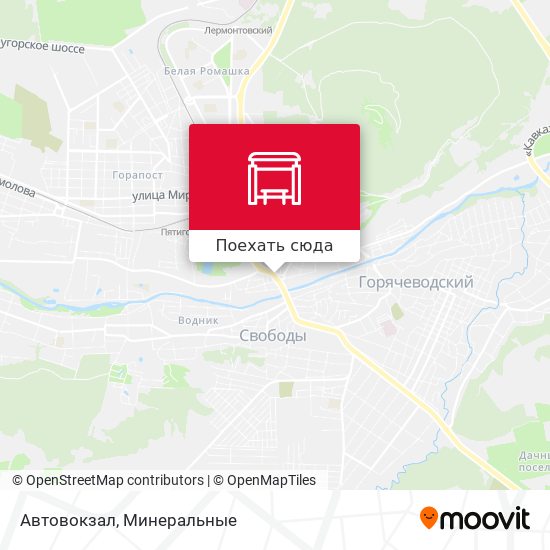 Карта Автовокзал