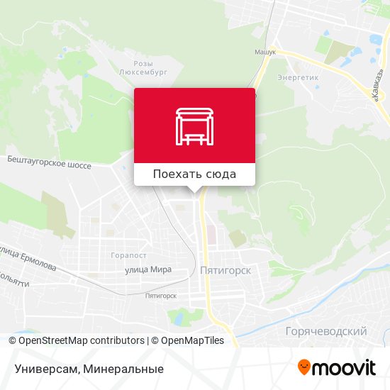 Карта Универсам