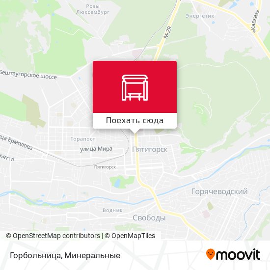 Карта Горбольница
